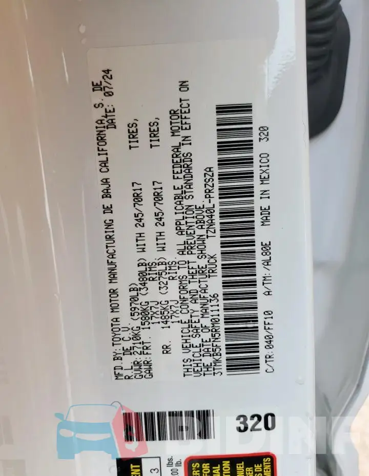 3TMKB5FN5RM011136 Photo# 12