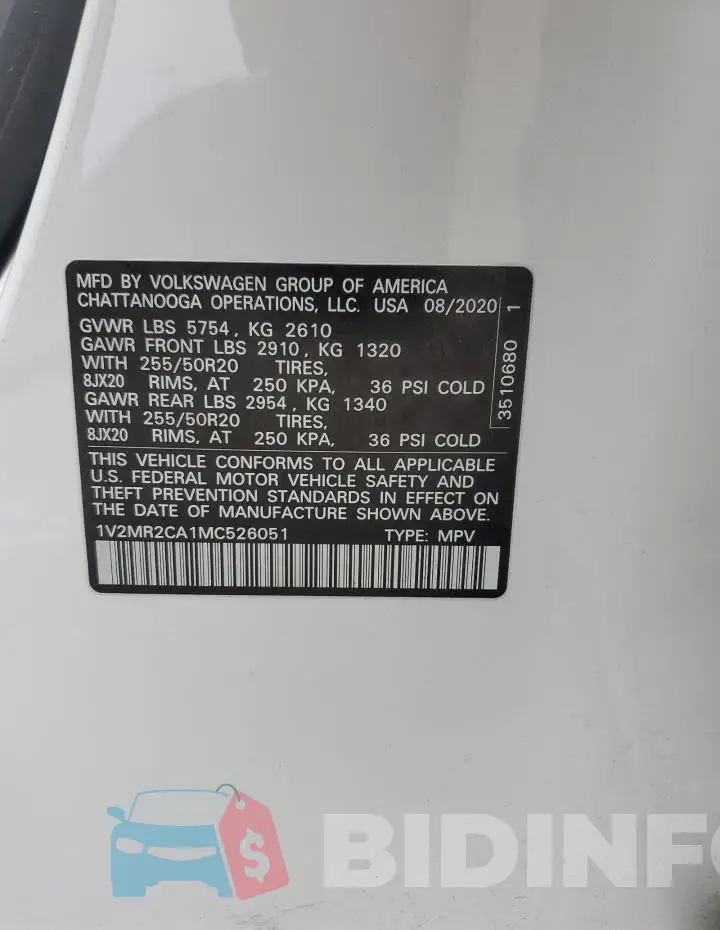 1V2MR2CA1MC526051 Photo# 13