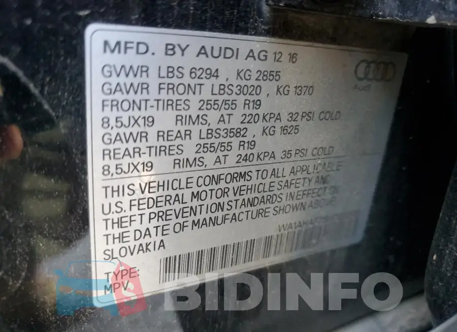 WA1AHAF78HD039960 Photo# 12
