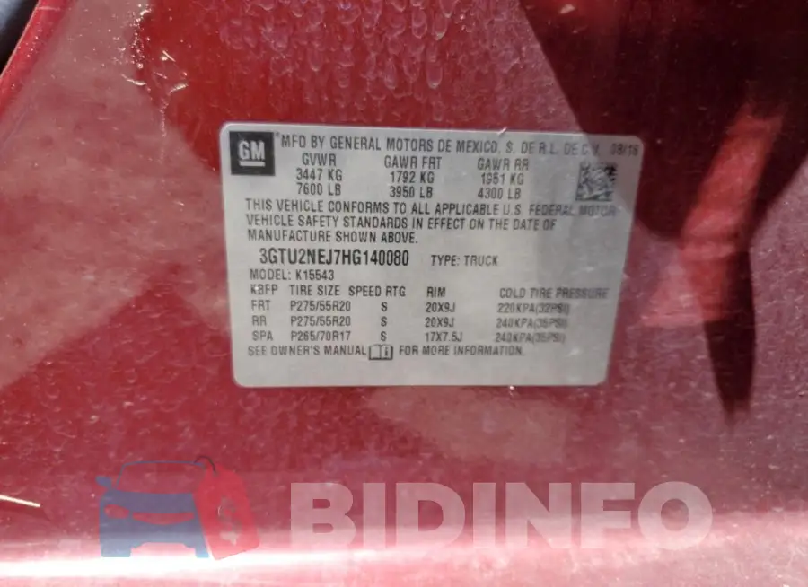 3GTU2NEJ7HG140080 Photo# 12