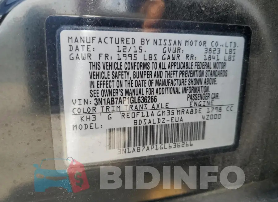 3N1AB7AP1GL636266 Photo# 12