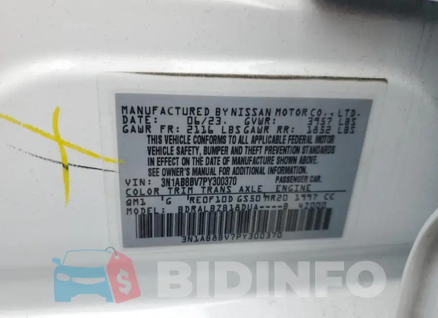 3N1AB8BV7PY300370 Photo# 12