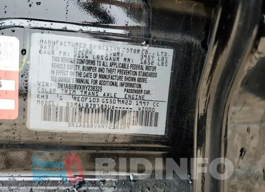 3N1AB8BVXNY238329 Photo# 12