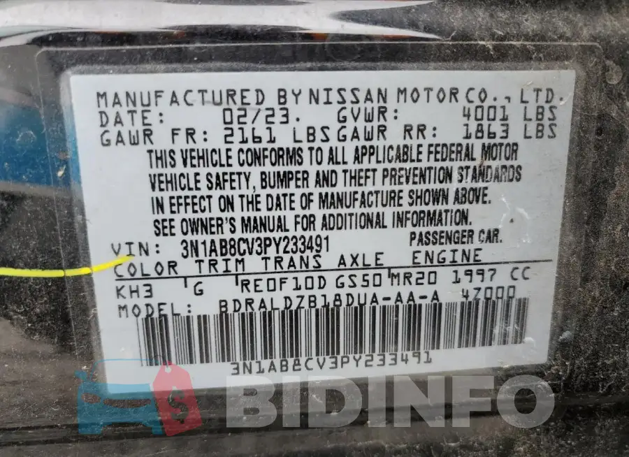 3N1AB8CV3PY233491 Photo# 13