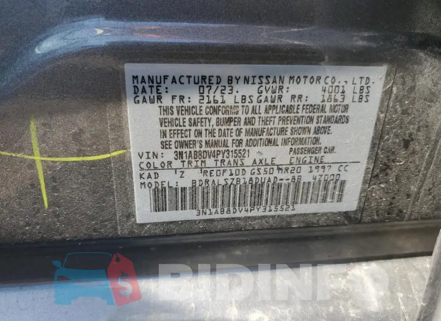 3N1AB8DV4PY315521 Photo# 12