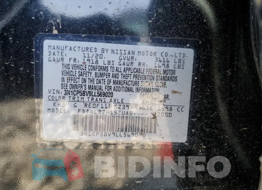 3N1CP5BV9LL569020 Photo# 12