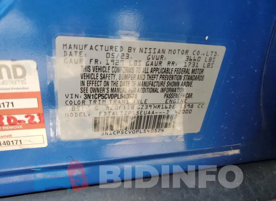 3N1CP5CV0PL540574 Photo# 12
