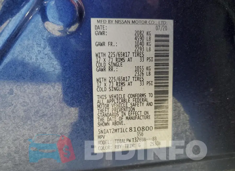 5N1AT2MT1LC810800 Photo# 13
