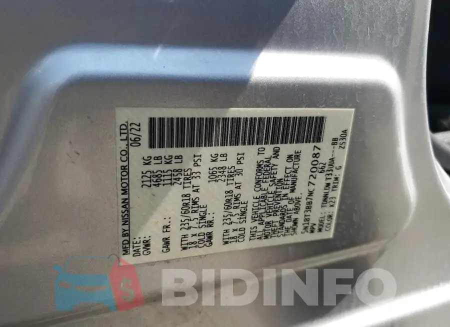 5N1BT3BB7NC720087 Photo# 13