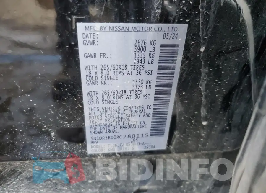 5N1DR3BD0RC280115 Photo# 13