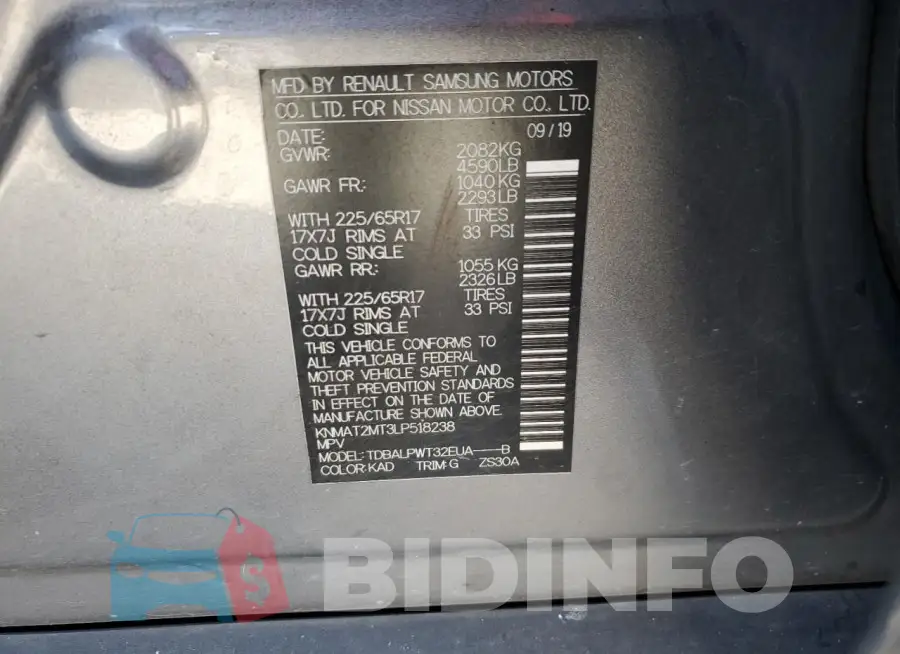 KNMAT2MT3LP518238 Photo# 13