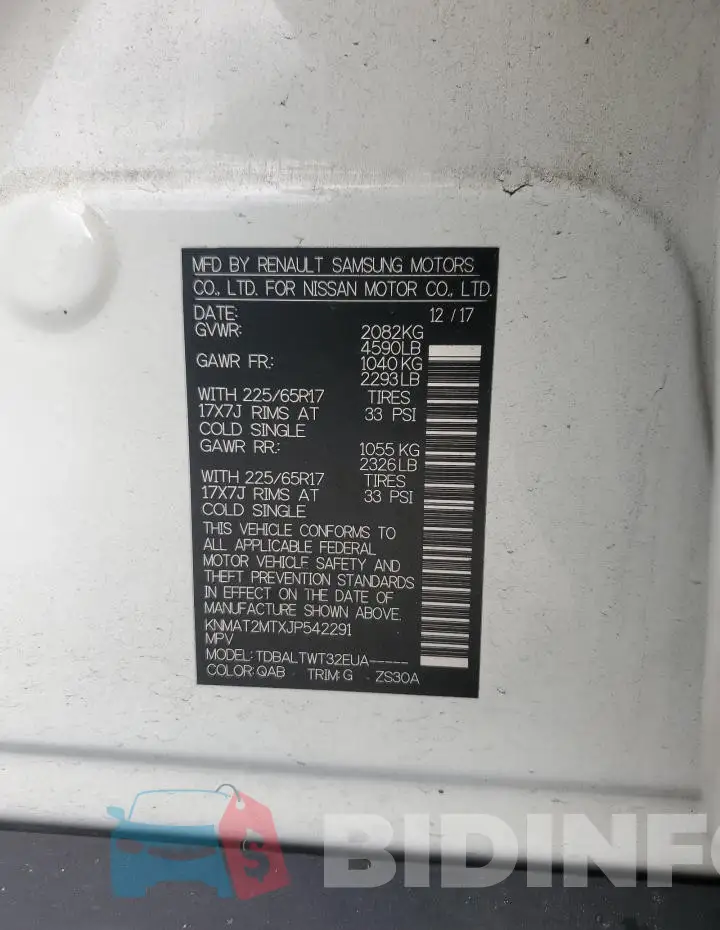 KNMAT2MTXJP542291 Photo# 13
