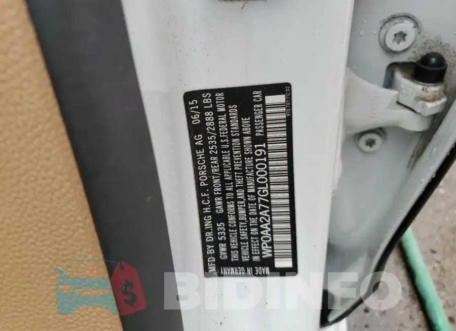 WP0AA2A77GL000191 Photo# 12