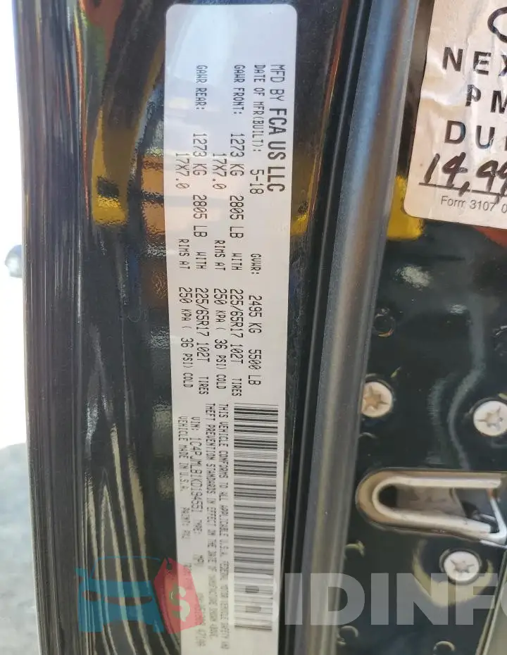 1C4PJMLB1KD194551 Photo# 14