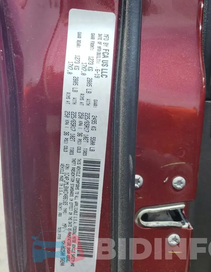 1C4PJMLBXKD486165 Photo# 13
