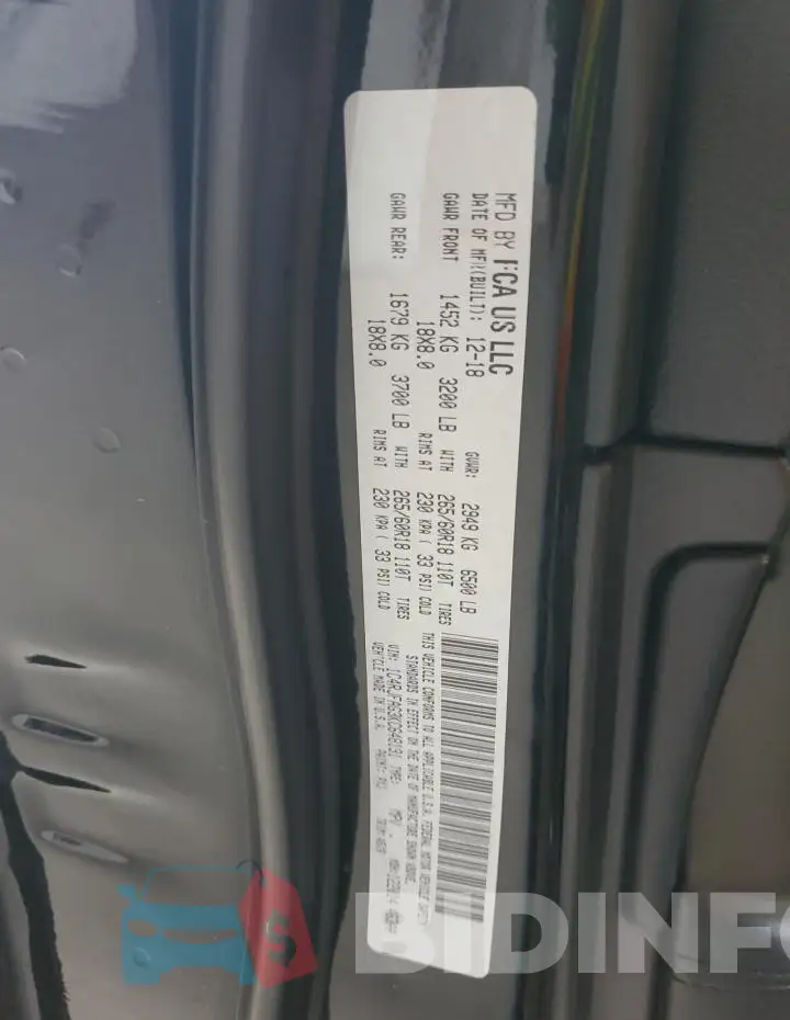 1C4RJFAG3KC648131 Photo# 14