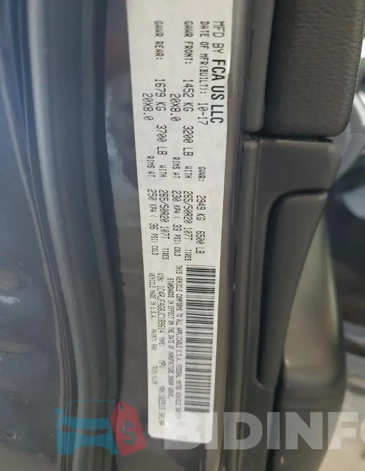 1C4RJFAG8JC189614 Photo# 12