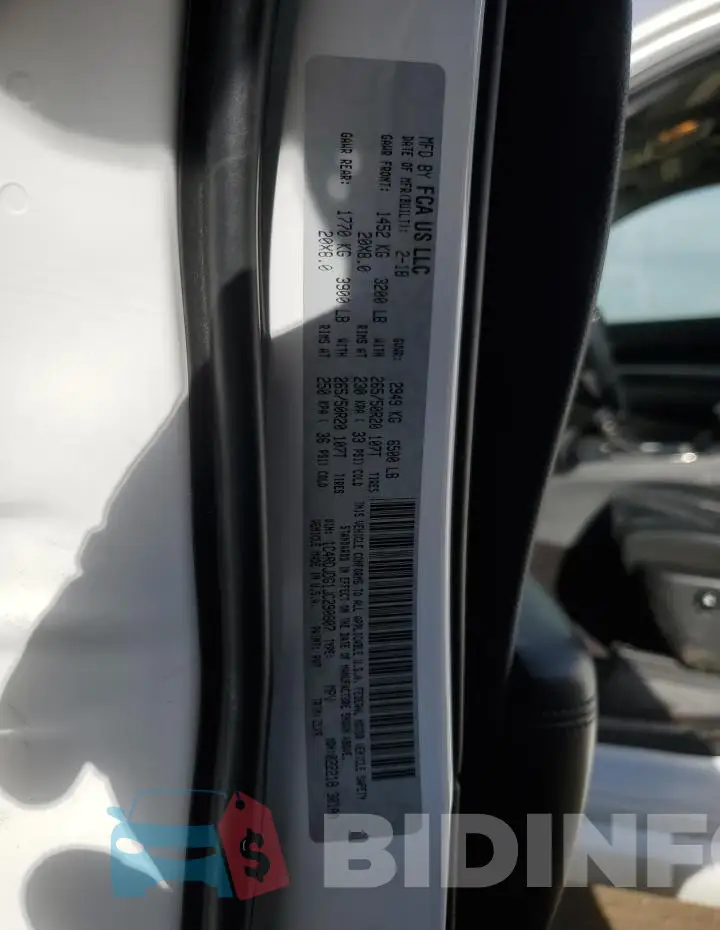 1C4RDJDG1JC290807 Photo# 13