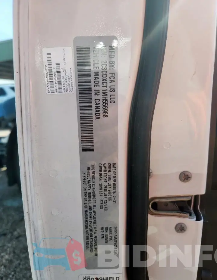 2C3CDXCT1MH556968 Photo# 12