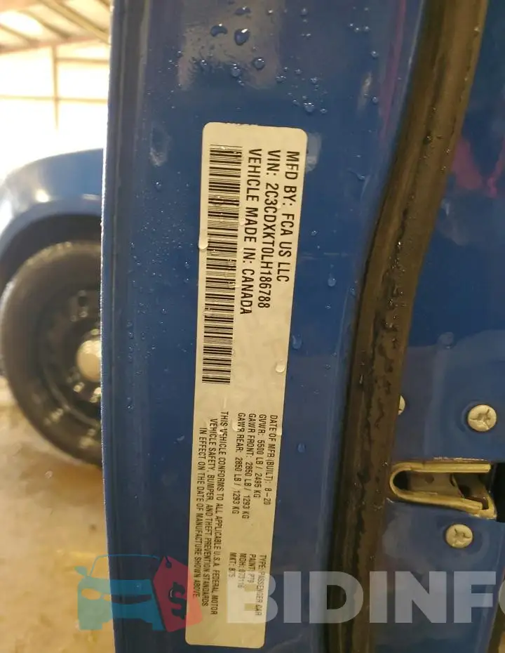 2C3CDXKT0LH186788 Photo# 12