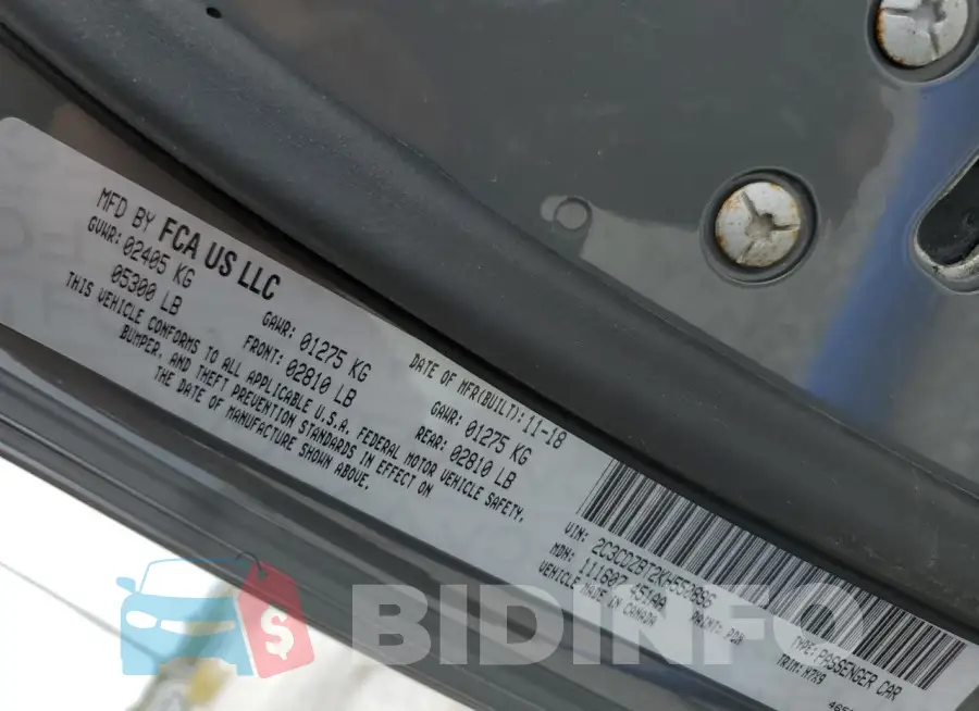 2C3CDZBT2KH550896 Photo# 12