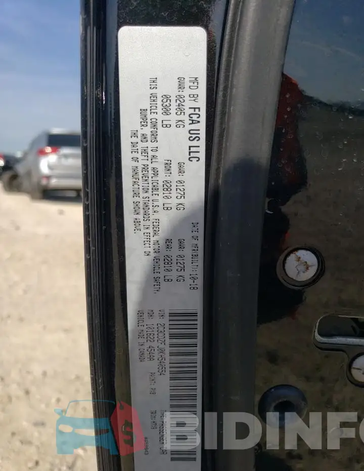 2C3CDZFJ0KH540554 Photo# 12