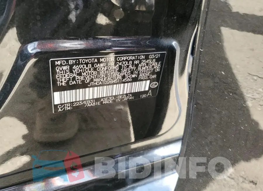 JTHCA1D26M5114586 Photo# 12