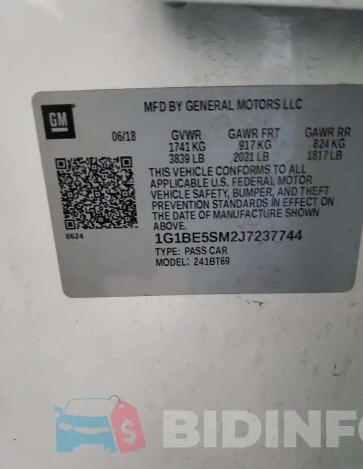 1G1BE5SM2J7237744 Photo# 12