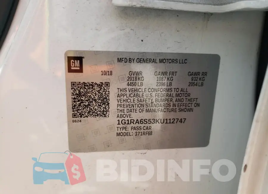 1G1RA6S53KU112747 Photo# 12