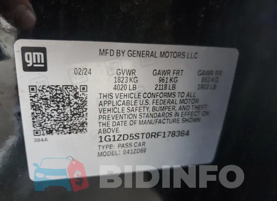 1G1ZD5ST0RF178364 Photo# 13