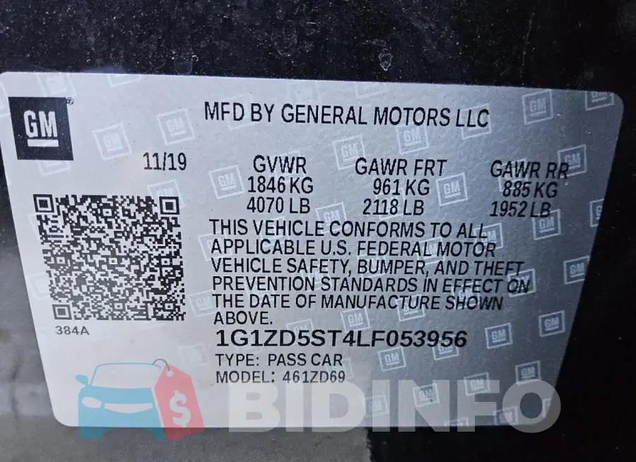1G1ZD5ST4LF053956 Photo# 12