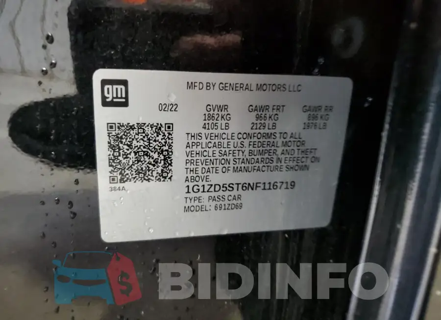 1G1ZD5ST6NF116719 Photo# 12