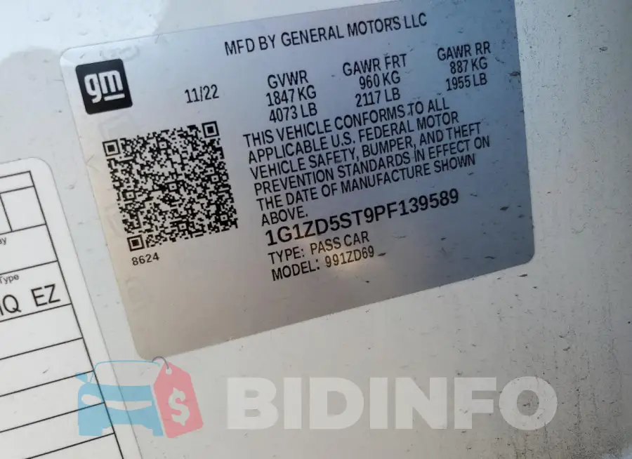 1G1ZD5ST9PF139589 Photo# 13