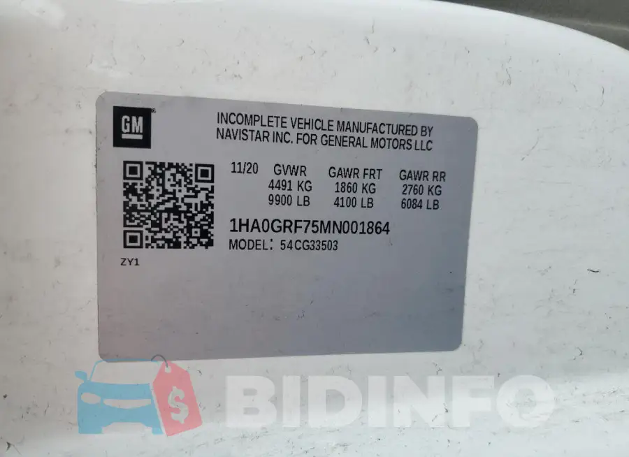 1HA0GRF75MN001864 Photo# 13