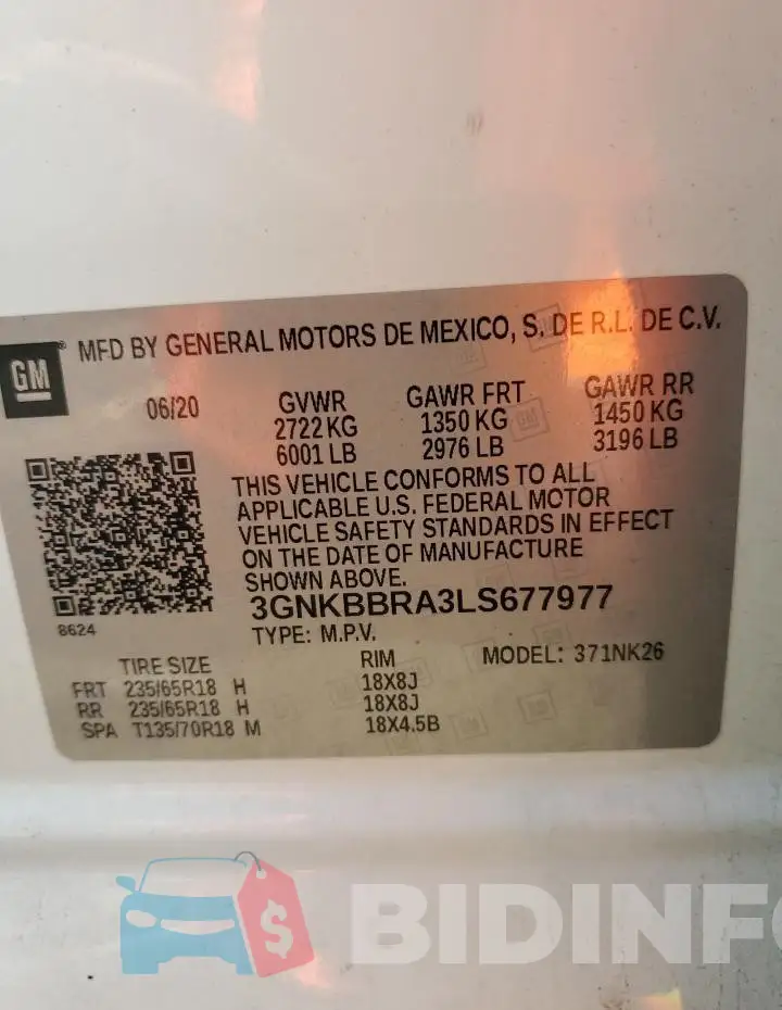 3GNKBBRA3LS677977 Photo# 14