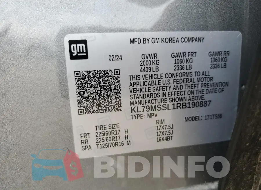 KL79MSSL1RB190887 Photo# 13