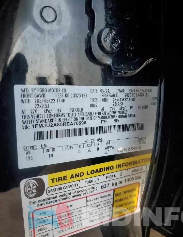 1FMJU2A85REA70596 Photo# 14