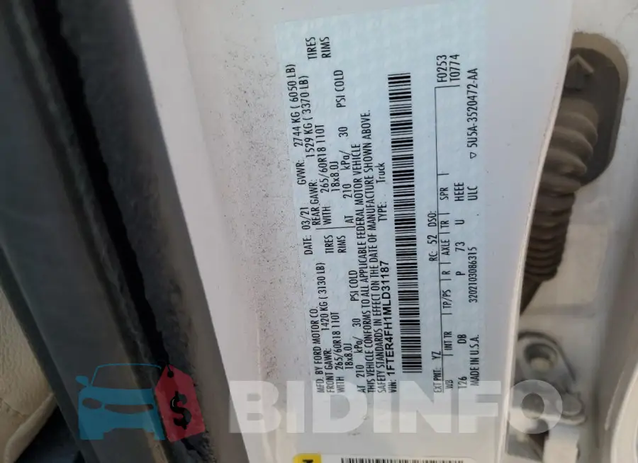 1FTER4FH1MLD31187 Photo# 13