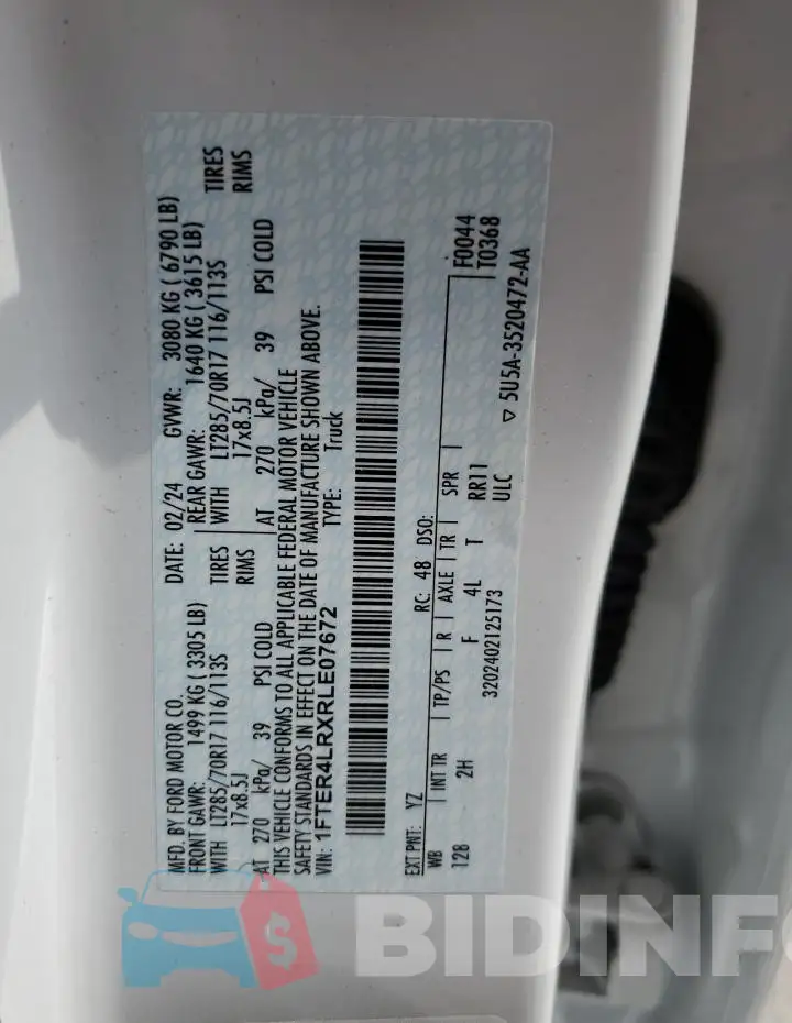 1FTER4LRXRLE07672 Photo# 12