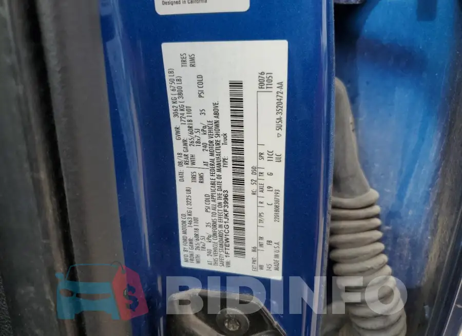 1FTEW1CG1JKF39963 Photo# 13