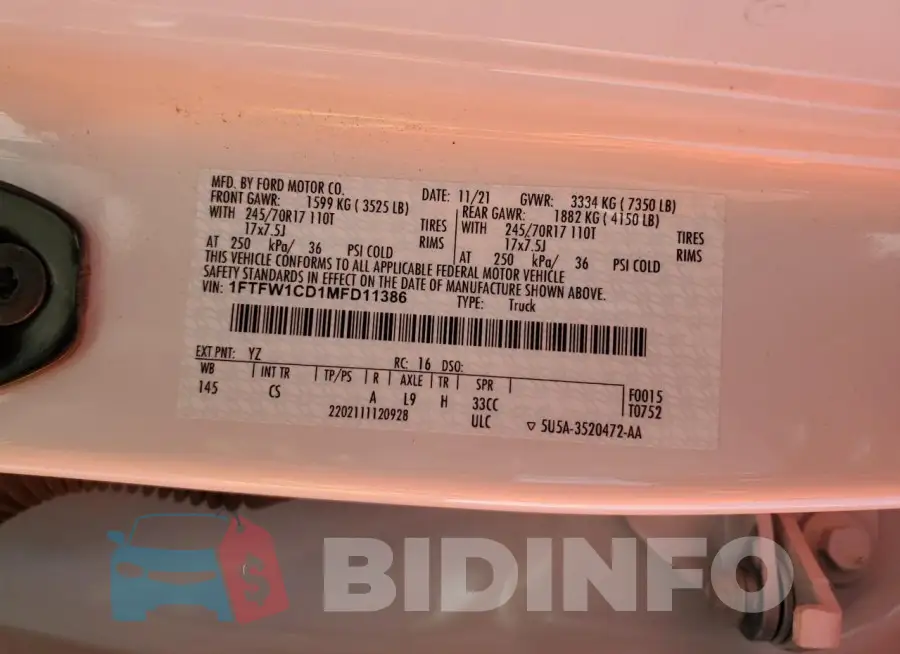 1FTFW1CD1MFD11386 Photo# 12