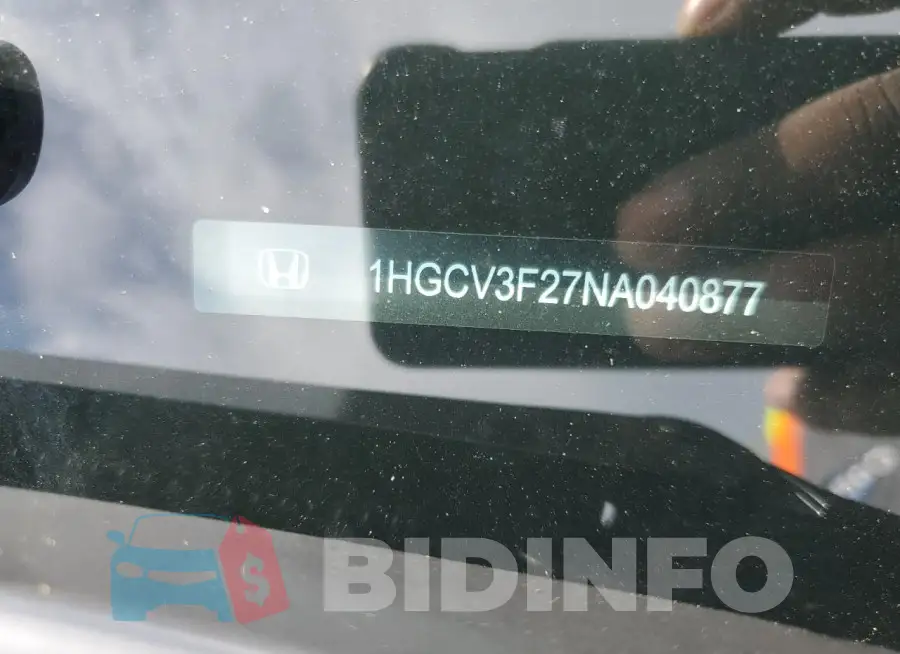 1HGCV3F27NA040877 Photo# 12