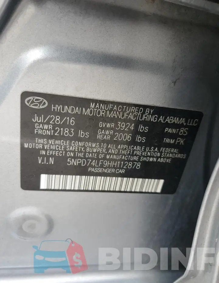5NPD74LF9HH112878 Photo# 12