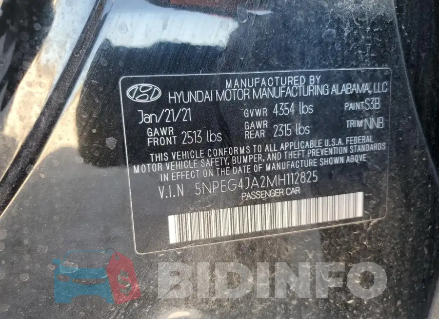 5NPEG4JA2MH112825 Photo# 12