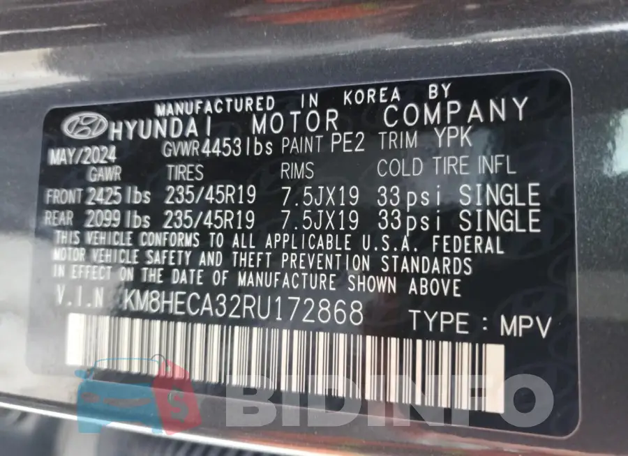 KM8HECA32RU172868 Photo# 14