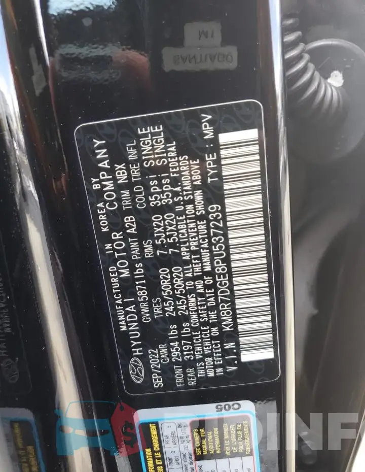 KM8R7DGE8PU537239 Photo# 14
