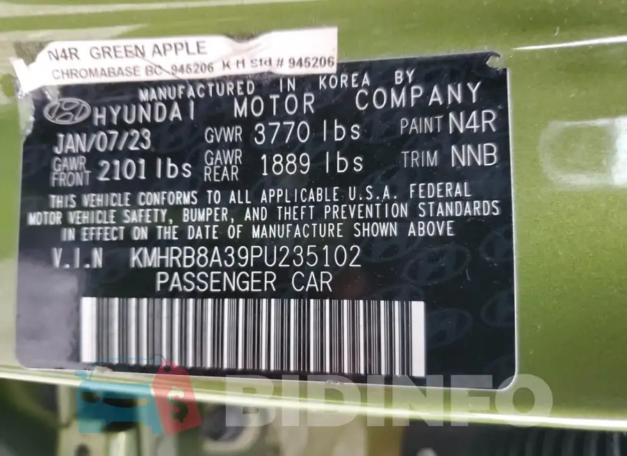 KMHRB8A39PU235102 Photo# 13