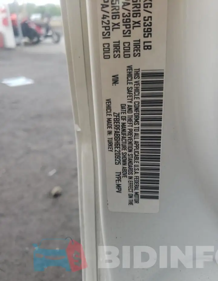 ZFBERFAB6H6E20925 Photo# 12