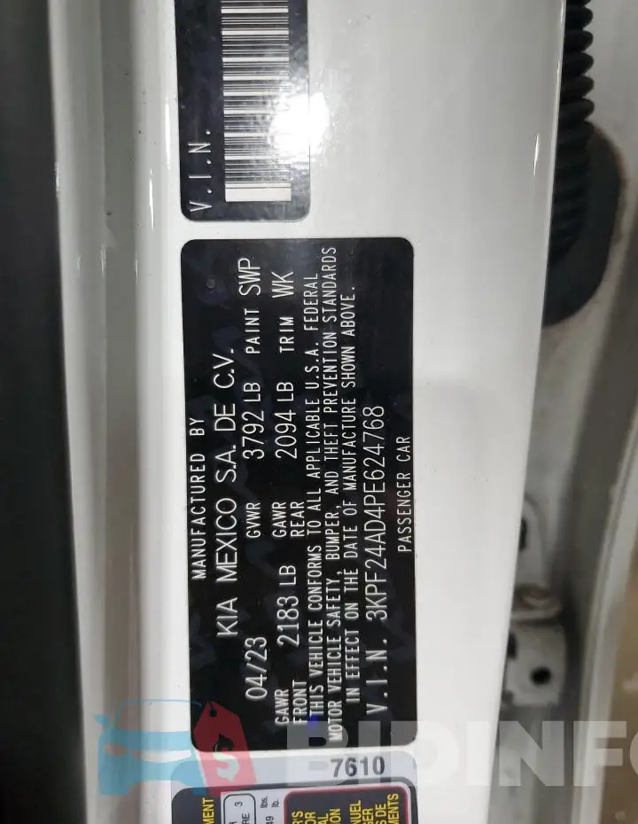 3KPF24AD4PE624768 Photo# 12