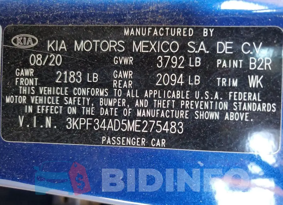 3KPF34AD5ME275483 Photo# 13